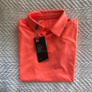 Under Armour Youth Orange Heat Gear Polo